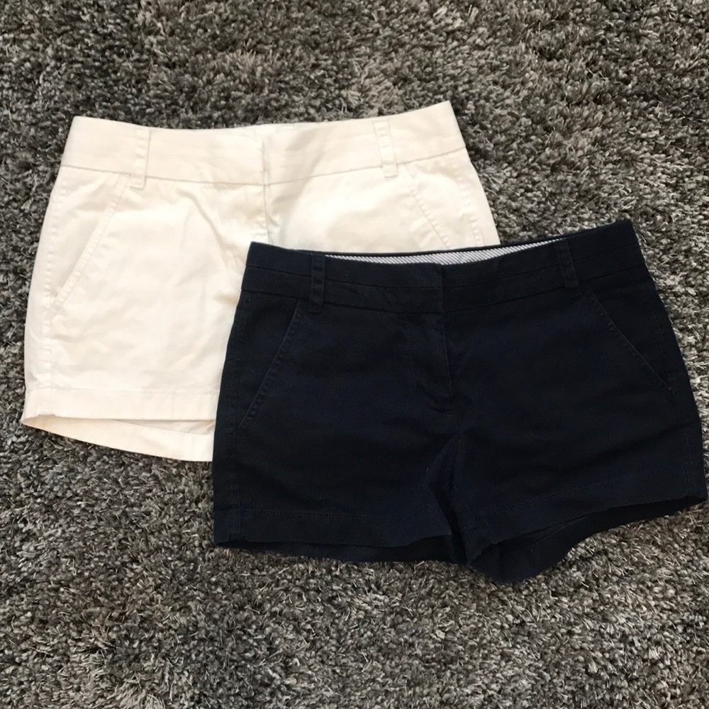 EUC Bundle J. Crew Shorts Navy and White